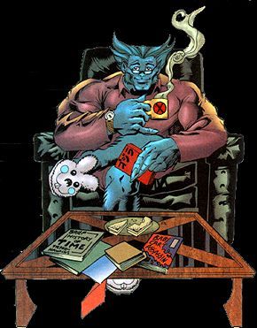 Открытки со Зверем из Людей Икс. Открытки со Зверем по комиксам.