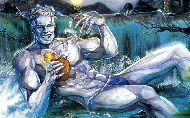 Открытки с Айсменом из Людей Икс. Открытки с Айсменом по комиксам.