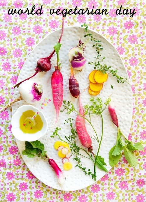 Открытки с Всемирным днём вегетарианства скачать бесплатно. 