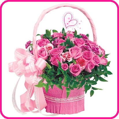 Открытки с розами в корзине скачать бесплатно. Открытки с розами в корзине gif.