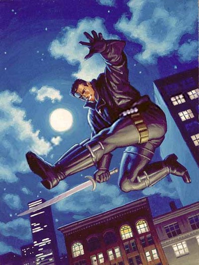 Открытки с Блэйдом из комиксов Вселенной марвел скачать бесплатно.