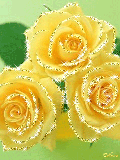 Открытки с желтыми розами скачать. Анимационные открытки с желтыми розами.