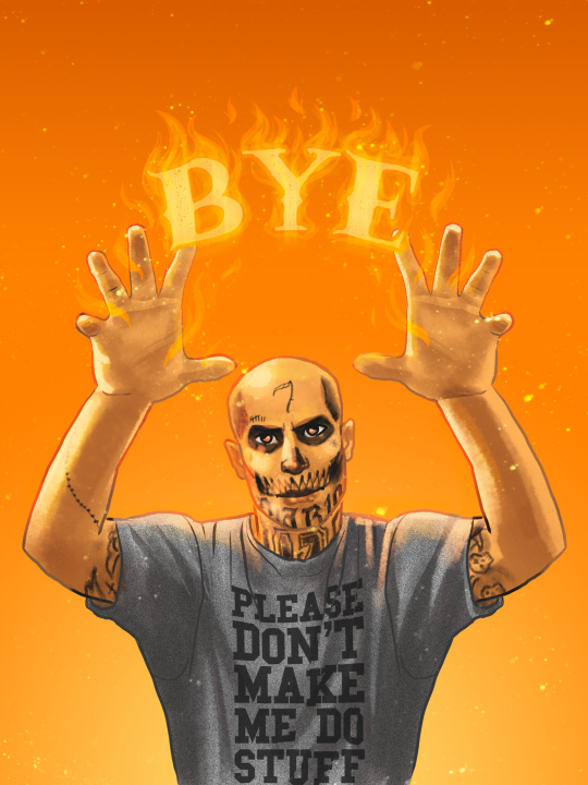 Открытки с Эль Диабло из Отряда Самоубийц. Открытки с Эль Диабло скачать.