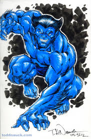 Открытки со Зверем из Людей Икс. Открытки со Зверем по комиксам.