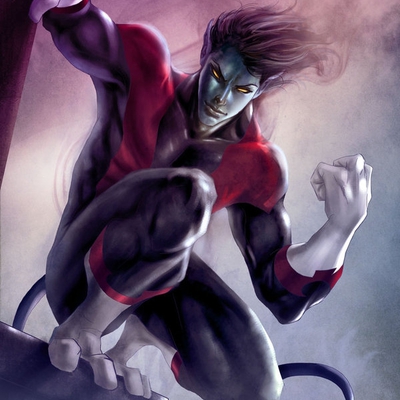 Открытки с Ночным Змеем из Людей Икс. Открытки с Куртом Вагнером.