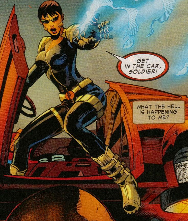 Открытки с Землетрясением Дейзи Джонсон из комиксов Марвел. 