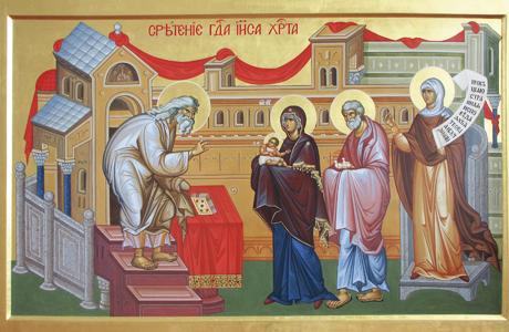 В день Господнего Сретенья обрети благословенье. Открытки на праздник Сретень...