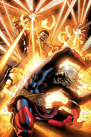 Открытки с Вулканом из комиксов о Людях Икс скачать бесплатно.