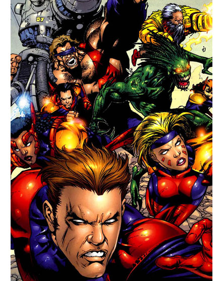 Открытки с Хромом Фабианом Кортезом из Аколитов комиксов Марвел.