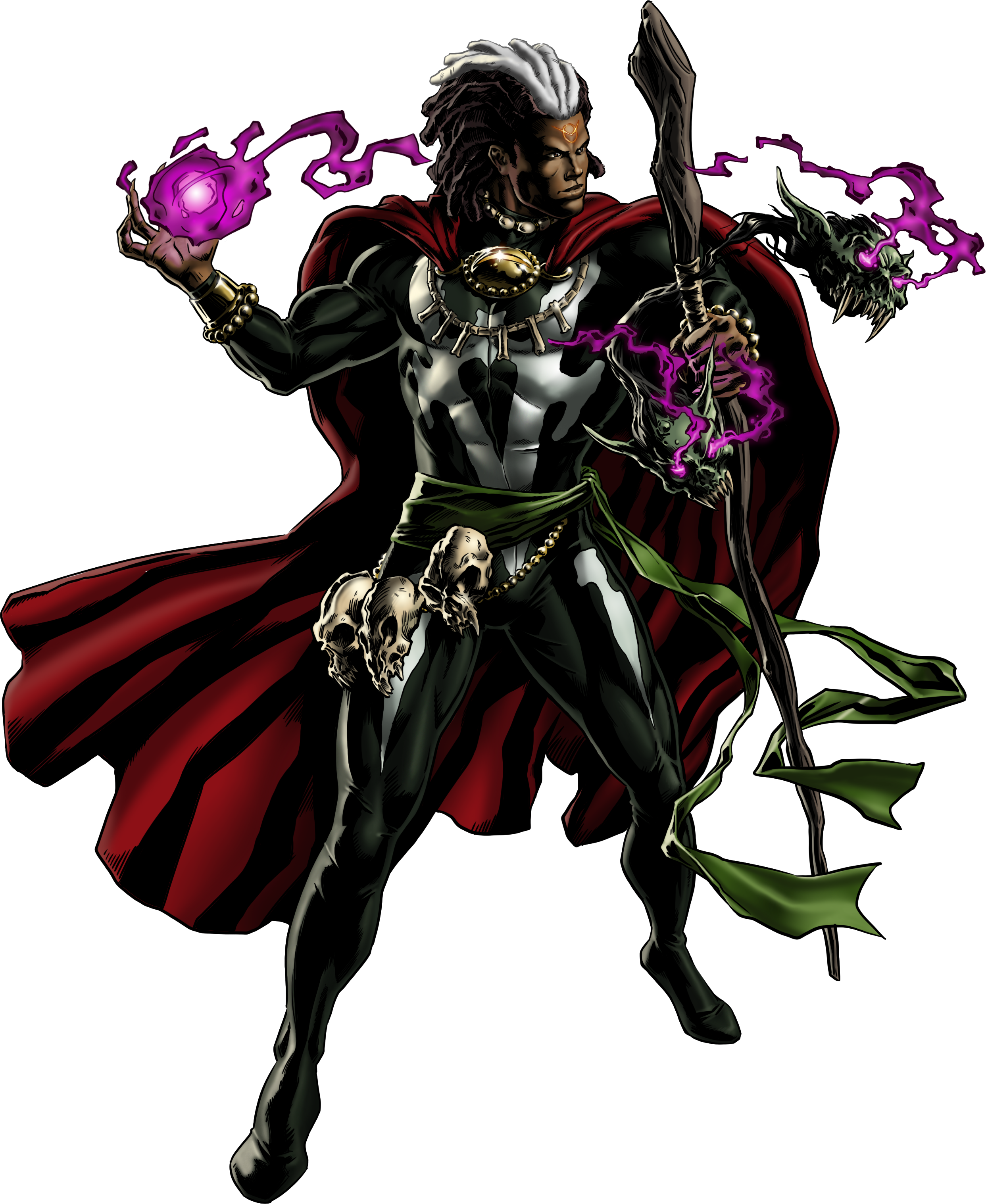 Открытки с Доктором Вуду суперзлодеем из комиксов Вселенной Марвел.