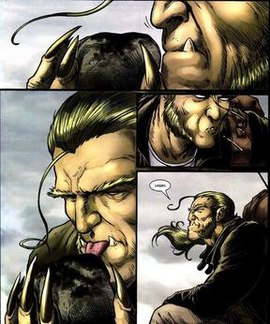 Открытки с Саблезубым врагом росомахи из комиксов от Марвел.