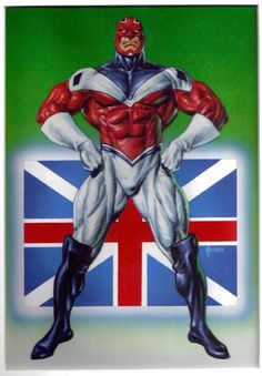 Открытки с Капитаном Британией из комиксов Марвел скачать.   