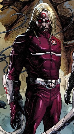 Открытки с Красным Омегой врагом Росомахи из комиксов Марвел.