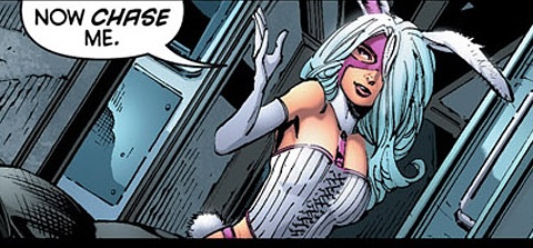 Открытки со злодейкой из Вселенной комиксов ДС ко Белым Кроликом.