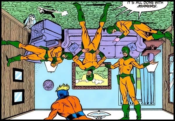 Открытки с Зеркальным Мастером из комиксов ДС скачать бесплатною.