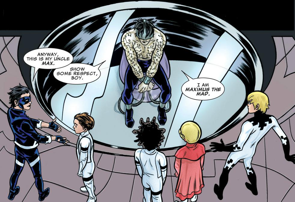 Открытки с Максимусом Безумным из сверхлюдей комиксов Марвел.