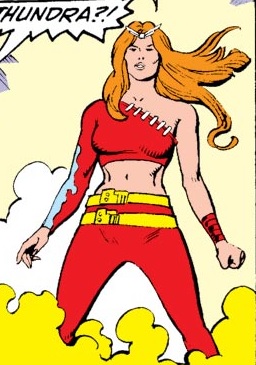 Открытки с Тундрой персонажем комиксов из Вселенной Марвел. 