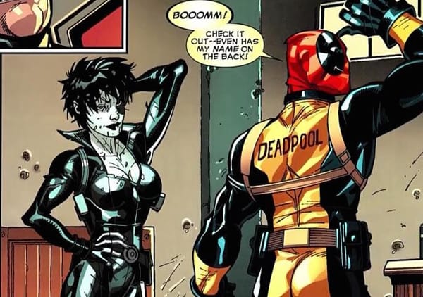 Открытки с Домино из комиксов Вселенной Марвел скачать бесплатно.