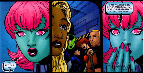 Открытки с Индиго из комиксов Вселенной ДС скачать бесплатно.