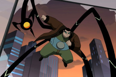 Открытки с Отто Октавиусом скачать бесплатно. Открытки с Доктором Осьминогом.