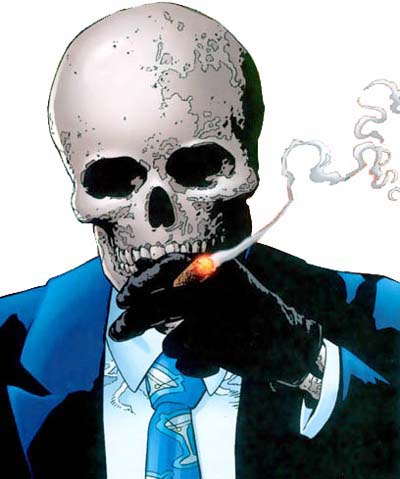 Открытки с Господином Боунсом из комиксов Вселенной ДС скачать.