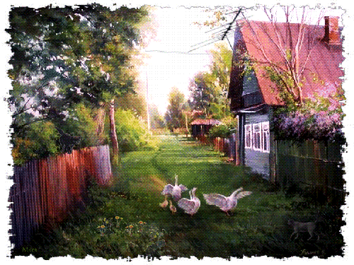 Открытки с деревней скачать. Открытки с деревней бесплатно.