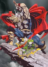 Открытки с Трогом лягушкой супергероем из комиксов от Марвел.