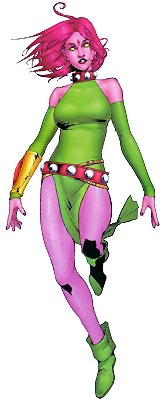 Открытки с Блинк из Людей Икс от комиксов Марвел скачать бесплатно.