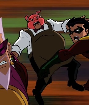 Открытки с Профессором Пигом по комиксам ДС скачать бесплатно.