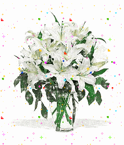 Открытки с белой лилией скачать бесплатно. Открытки с белой лилией gif.