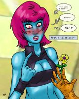 Открытки с Индиго из комиксов Вселенной ДС скачать бесплатно.