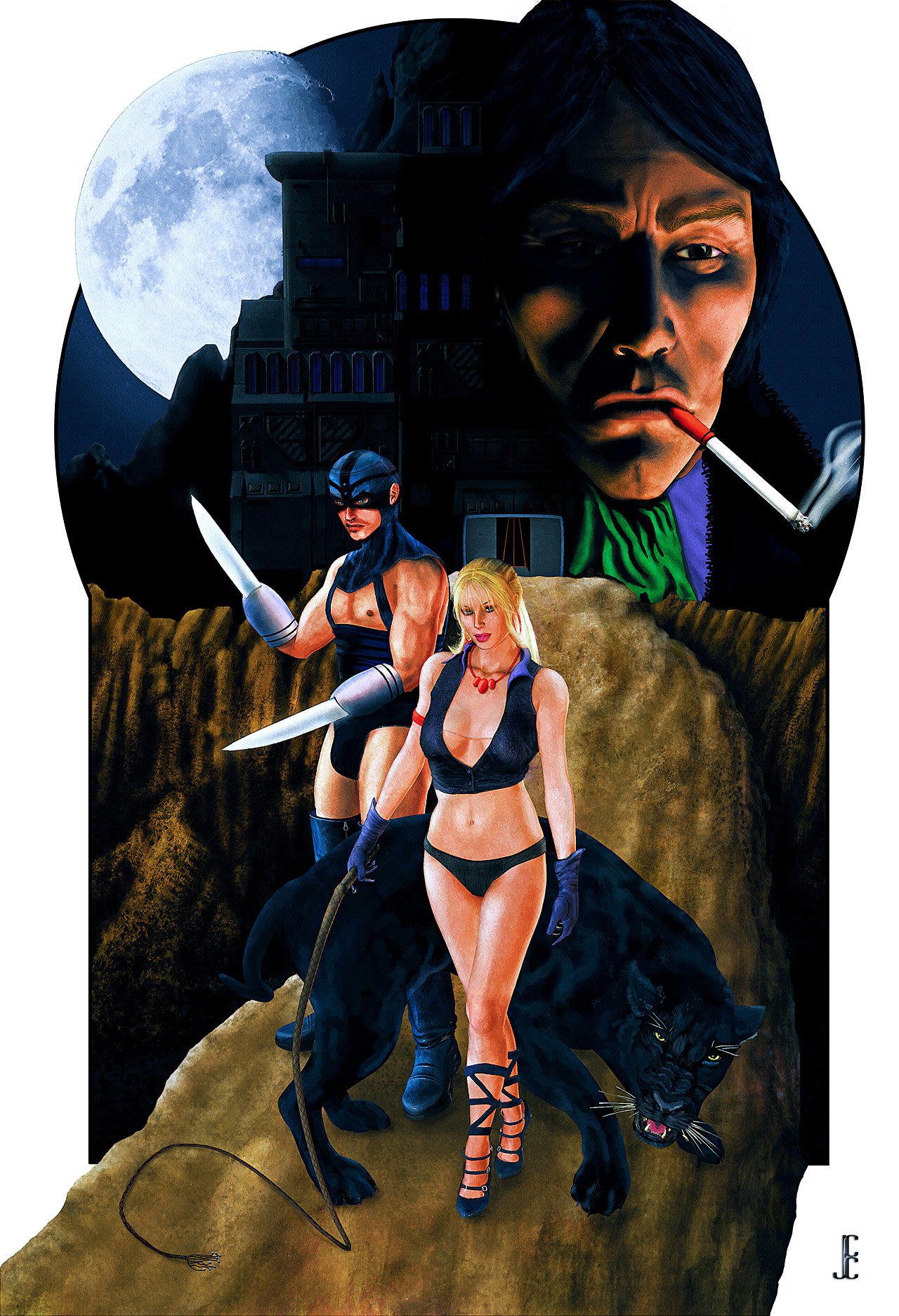 Открытки с Кулаком - Бритвой из комиксов Вселенной Марвел.   