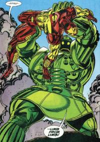 Открытки с Титановым Человеком врагом Железного Человека из комиксов.