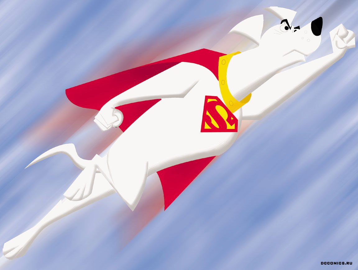 Открытки с Крипто скачать бесплатно. Крипто собака Супермена открытки.