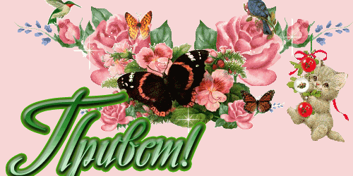  Скачать  красивые  Открытки с  приветствием  бесплатно gif.