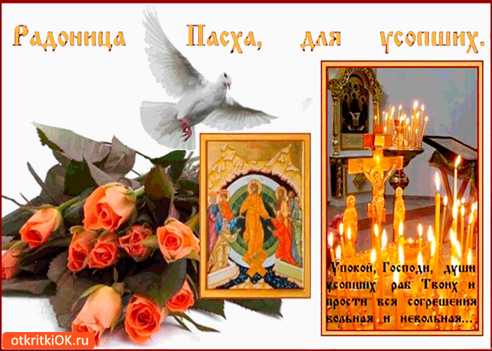 Открытки с Родоницей скачать бесплатно. Открытки с Родоницей с пожеланиями.