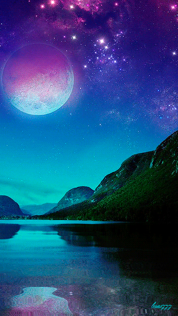 Открытки с озёрами с анимациями. Открытки с озёрами скачать.