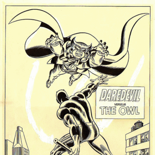 Открытки с Филином злодеем из комиксов Вселенной Марвел скачать.