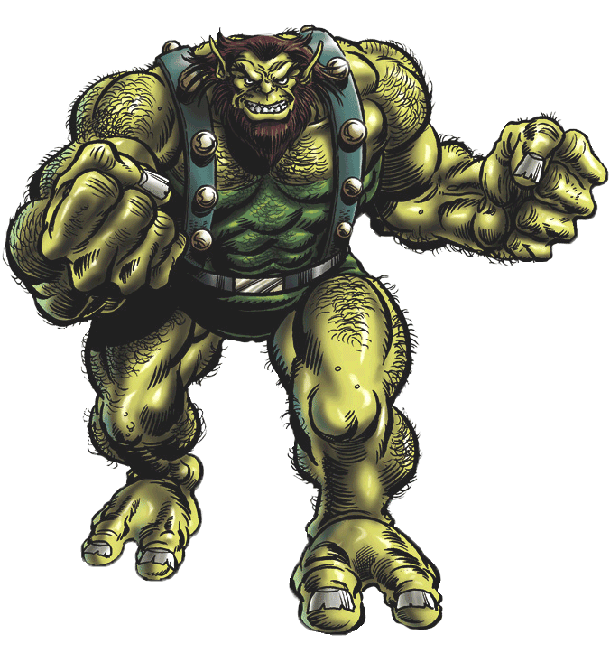 Открытки со зверем из комиксов Вселенной Марвел Уликом скачать.