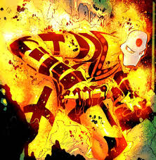 Открытки с Санфайером персонажем из комиксов Вселенной Марвел.