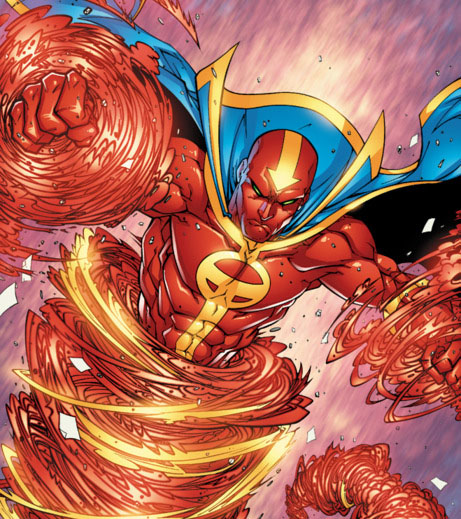 Открытки с Красным Торнадо скачать бесплатно по комиксам ДС.