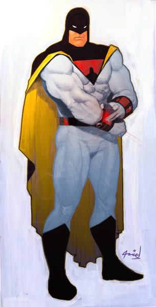 Открытки с Космическим Призраком из комиксов ДС скачать бесплатно.