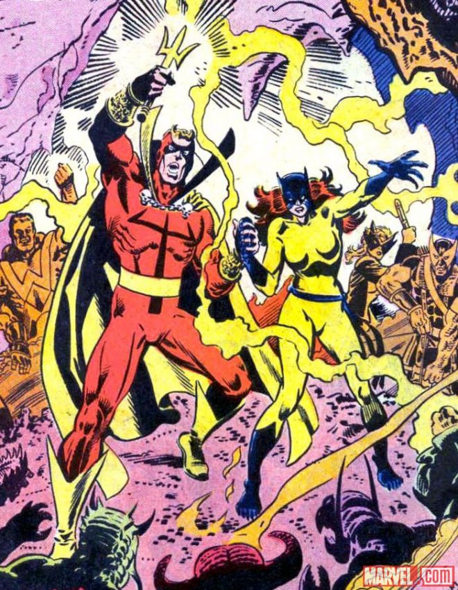 Открытки с Хеллстормом из комиксов Вселенной Марвел скачать.