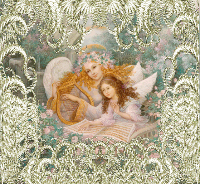 Открытки с ангелами gif. Скачать бесплатно Открытки с ангелами.