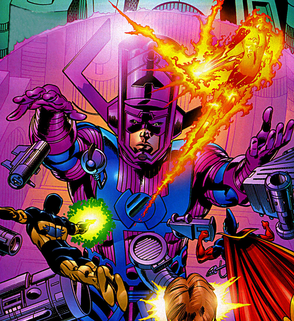 Открытки с Галактусом суперзлодеем из Вселенной Марвел скачать.