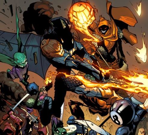 Открытки с Филом Урихом врагом Человека Паука из комиксов Марвел.