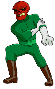 Открытки с Красным Черепом Иоганном Шмидтом из комиксов Марвел.