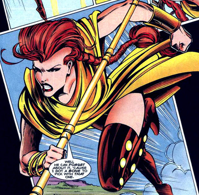 Открытки с Дженис Джонс из комиксов Вселенной Марвел скачать.