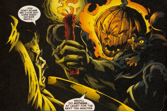 Открытки с Джеком - Фонарём врагом Человека Паука из комиксов.