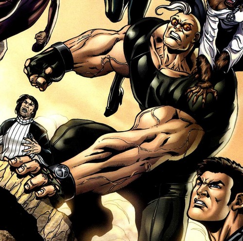 Открытки с Силачом из Людей Икс комиксов Вселенной марвел.   